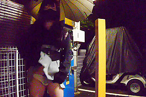 Cute Crossdresser Exposed Outdoors And Ejaculated While Ashamed