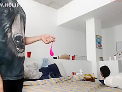 Cute Curly Brunette Solo Webcam Masturbation