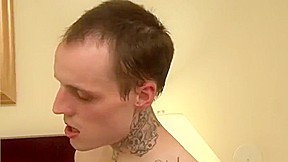 Cute Guy Is Fucked Bareback By The Tattoo Guy 