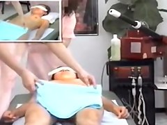 Cute Jap lassie gets some hot massage on
