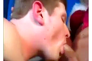 Cute Japanese red haired babe fucks and sucks