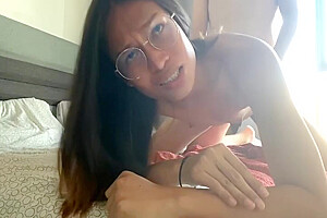 Cute Ladyboy Takes And Gives Anal With Her White Lover