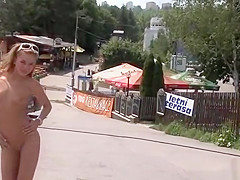 Cute blonde Billy fined for being nude in public