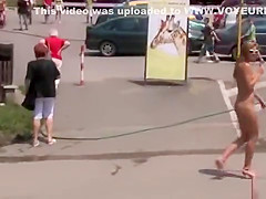 Cute blonde Billy fined for being nude in public