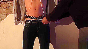 Cute blonde twink gets tortured and humiliated by his master