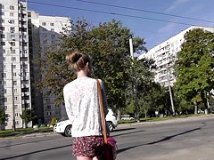 Cute classic panties exposed in amateur upskirt vids