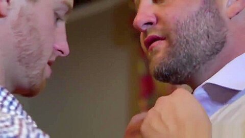 Cute twink cocksucked in the office