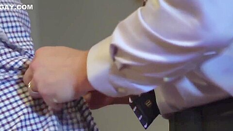 Cute twink cocksucked in the office