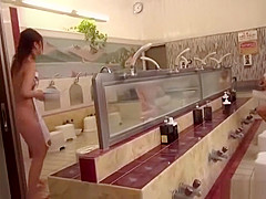 Cutie gives a throbbing cock sucking