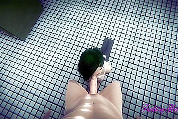 Cyber Punk 2077 Hentai Sex In A Public Toilet