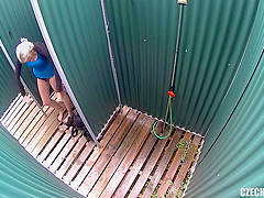 Czech Pool Blonde Milf In Shower