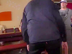 Czech slave gets double penetration in public