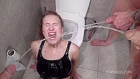 DAP - PISS - DRINKING - WASH - Anastasia Mistress VS 3 Big Pissing Cock (wet) - PissVids