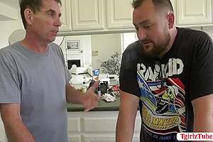 Dahlia Crimson - Horny Dude Lets Shemale Hitch Hiker Suck And Ride His Cock