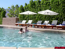 Damien White And Eric Charming In Hot Hunk Anal Fucked By Big Cock At The Pool