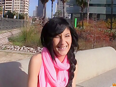 Dark Haired In Lady Skinny Coed Megan - First Sex Clip