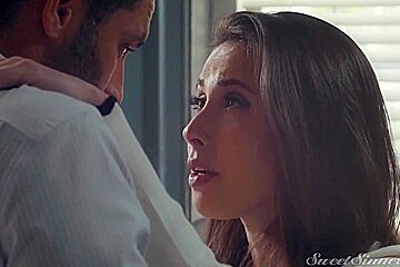 Dark-haired Beauty Seduces And Fucks Her Husbands Boss - Casey Calvert