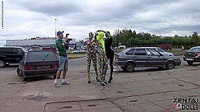 Day In The City In Spandex - Watch4Fetish