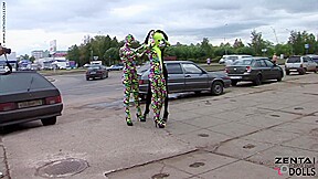Day In The City In Spandex - Watch4Fetish