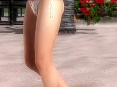 Dead or alive 5 sexy girls winning animation in tight bikini thong 3D ass !