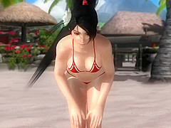 Dead or alive 5 sexy girls winning animation in tight bikini thong 3D ass !
