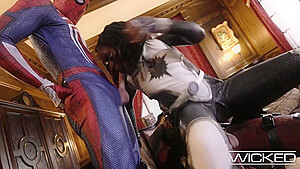 Deadpool And Spiderman Fucking Monica Rambeau Hard
