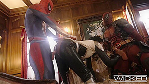 Deadpool And Spiderman Fucking Monica Rambeau Hard