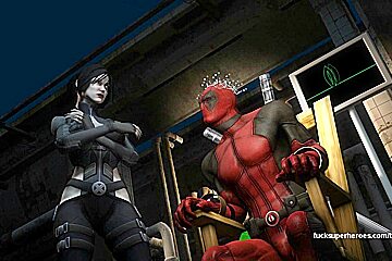 Deadpool and Domino what a naughty little pair