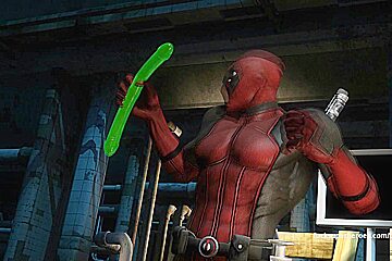 Deadpool and Domino what a naughty little pair