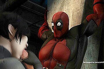 Deadpool and Domino what a naughty little pair