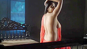 Desi Beauty Shows Boobs In Red Saree