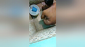 Desi Girl Bathing Record In