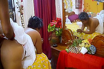 Desi Old Women Hardcore Fuck With Her Blind Old Husband ( Hindi Audio )