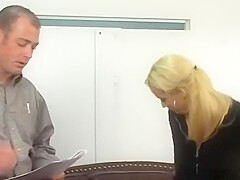 Director Samples Blonde Actresss Talents On Casting Couch