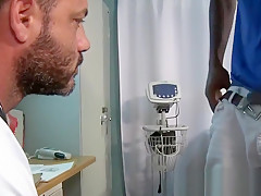 Doctor riding black dong
