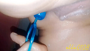 Doggystyle Buttplug Step daddy Playing My Ass And Fingering My Pussy