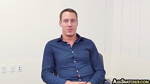 Dominant Gay Boss Fucks Hairyass Bottom In Office 3some
