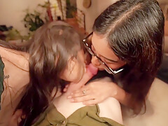 Double Blowjob With Chelsea Bee And Her Latina Girlfriend