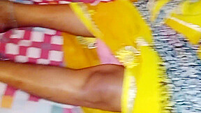Dressed The Village Step sister-in-law In A Yellow Saree And Fucked Her