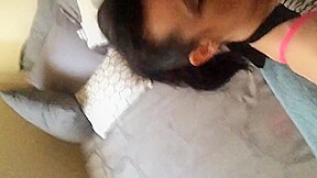 Dumb hooker blows me with suprise cumshot