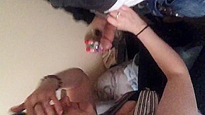 Dumb hooker blows me with suprise cumshot