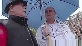 Dutch hooker sucks cock