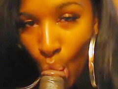 EBONY teen 18+ MODEL SUCKS BBC DURING ESCORT CASTING