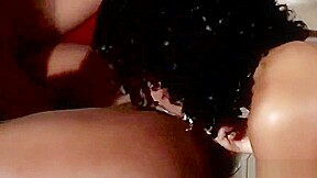 Ebony Goddess Anna Foxx and Friend have Fun