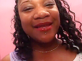Ebony Slut Gets Her Pussy Fucked And Then Gets Facial