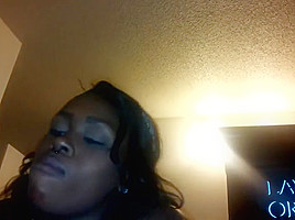 Ebony college girl blowjob