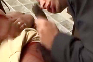 Ebony shemale fucks male lover