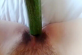 Egyptian Girl Putting Cucumber In Hot Pussy