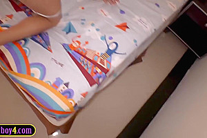 Eighteen Years Old Ladyboy Made Love From Booty To Mouth By A Big Male Pole