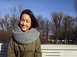 Enchanting Teenie Widens Legs At A Casting To Get Poked Well